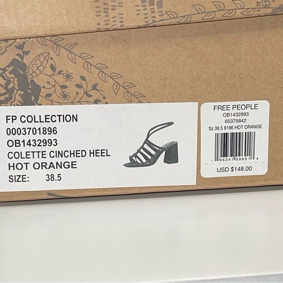 Free People Colette Sandal Hot Orange - Picture 14 of 15